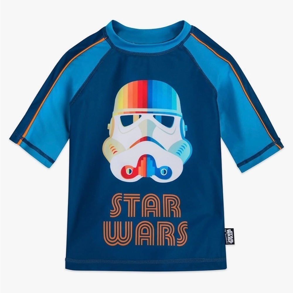 Disney Star Wars Stormtrooper Rash Guard Size 7/8